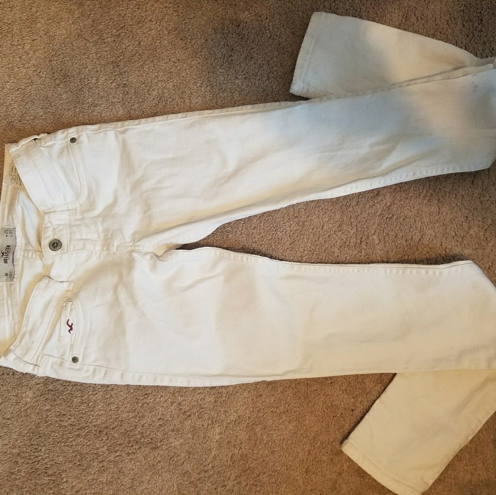 Hollister white jeans